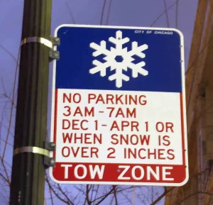 Chicago Parking snow